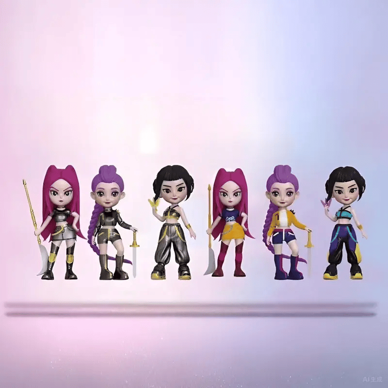 K-POP Hunter Girl Figure Set - 6PCs Anime Collectible Statues