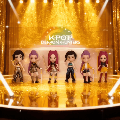K-POP Hunter Girl Figure Set - 6PCs Anime Collectible Statues
